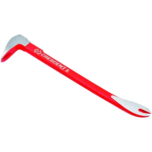 CODE RED Series Pry Bar, 8 in L, Ground Tip, Steel, Red, 3-1/4 in W CODE RED Series Pry Bar, 8 in L, Ground Tip, Steel, Red, 3-1/4 in W