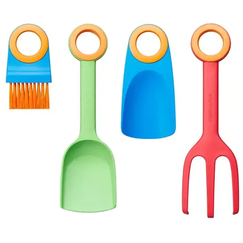 Fiskars Kid's Scratch Tool Set, Fiber, 4-Piece Fiskars Kid's Scratch Tool Set, Fiber, 4-Piece