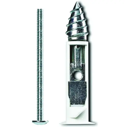 Driller Toggle Bolt, 3 in L, Zinc, Chrome Zinc, 110 lb - pack of 2 Driller Toggle Bolt, 3 in L, Zinc, Chrome Zinc, 110 lb - pack of 2