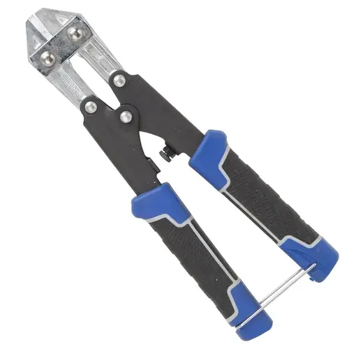 Mini Bolt Cutter, 3 mm Cutting Capacity, Chrome-Molybdenum Steel Jaw, 8 in OAL, Black/Blue Handle Mini Bolt Cutter, 3 mm Cutting Capacity, Chrome-Molybdenum Steel Jaw, 8 in OAL, Black/Blue Handle