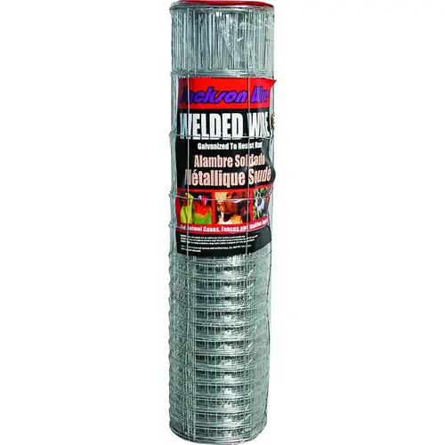 Rabbit Fence, 50 ft L, 28 in H, 16/14 Gauge, Galvanized