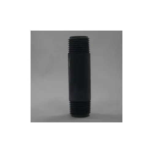 Pipe Nipple, 3/4 in, MPT, PVC, Gray, SCH 80 Schedule, 690 psi Pressure, 2 in L Pipe Nipple, 3/4 in, MPT, PVC, Gray, SCH 80 Schedule, 690 psi Pressure, 2 in L
