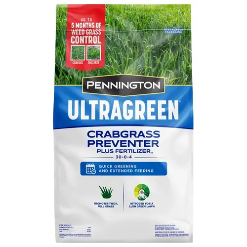 Crabgrass Preventer Plus Fertilizer, 37.5 lb, Solid, 30-0-4 N-P-K Ratio Crabgrass Preventer Plus Fertilizer, 37.5 lb, Solid, 30-0-4 N-P-K Ratio
