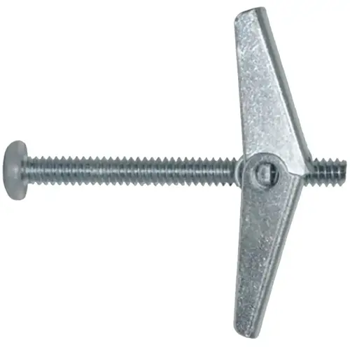 Spring Toggle Bolt, 4 in L, Metal, Zinc - pack of 4 Spring Toggle Bolt, 4 in L, Metal, Zinc - pack of 4