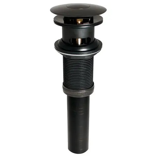 Pushbutton Sink Drain, 1-1/4 in Connection, Brass, Bronze Pushbutton Sink Drain, 1-1/4 in Connection, Brass, Bronze