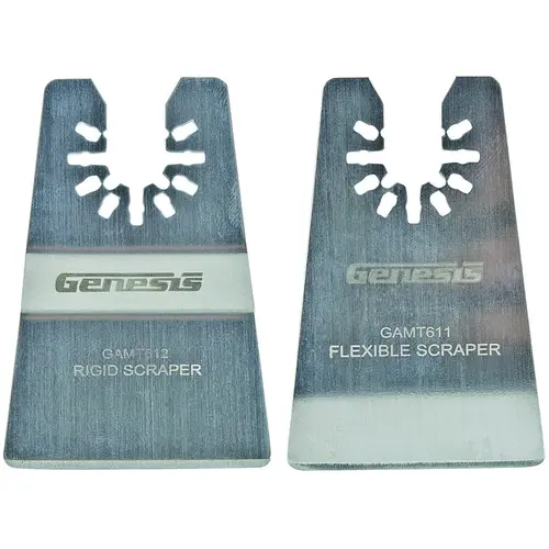 2 In. Stainless Steel Rigid & Flexible Scraper Oscillating Blade (2-Pack) 2 In. Stainless Steel Rigid & Flexible Scraper Oscillating Blade (2-Pack)