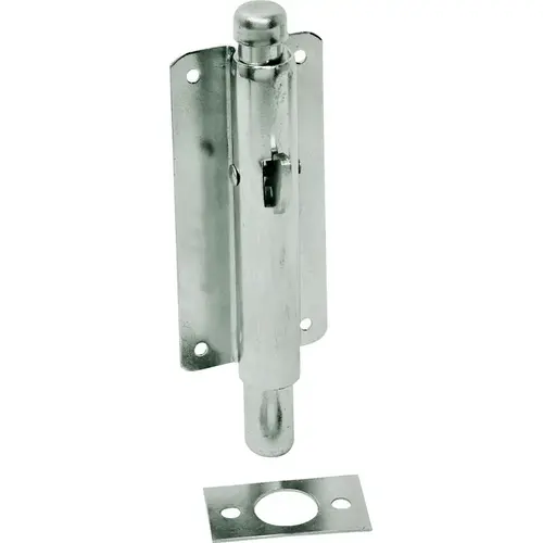 Foot Bolt, 9/16 in Bolt Head, 5 in L Bolt, Steel, Zinc Sliver Foot Bolt, 9/16 in Bolt Head, 5 in L Bolt, Steel, Zinc Sliver