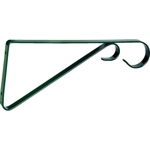 Hanging Plant Bracket, 9-5/8 L, Steel, Forest green, Wall Mount Mounting Hanging Plant Bracket, 9-5/8 L, Steel, Forest green, Wall Mount Mounting