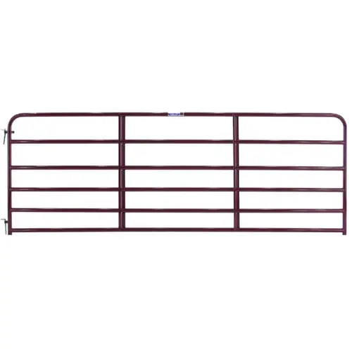 Tube Gate, 4 ft W Gate, 50 in H Gate, Steel Frame, Red