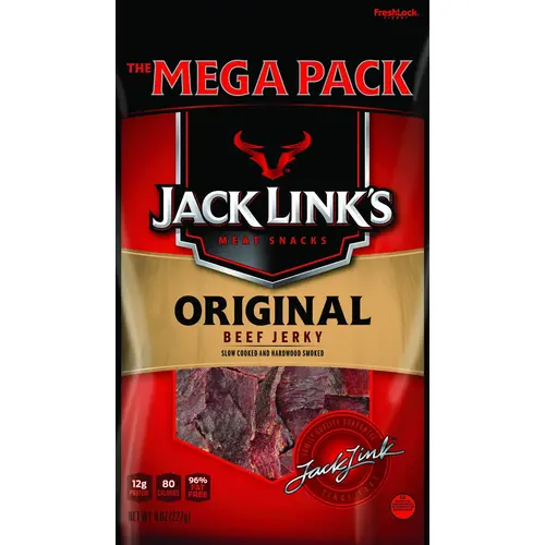 Beef Jerky, Original Flavor, 8 oz Mega - pack of 8 Beef Jerky, Original Flavor, 8 oz Mega - pack of 8