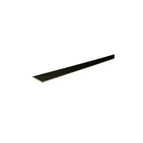 Mekano Series Flat Bar, 3/4 in W, 48 in L, 1/8 in Thick, Steel, Plain