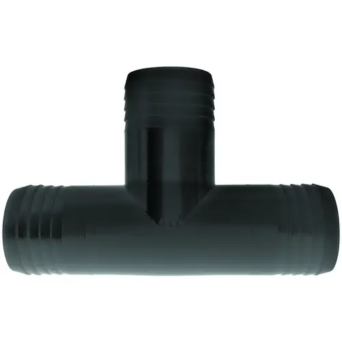 T38P Hose Adapter Tee, Polypropylene, Black - pack of 5 T38P Hose Adapter Tee, Polypropylene, Black - pack of 5
