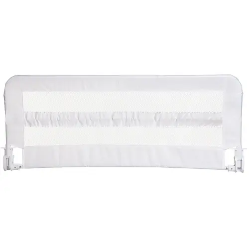 Bed Rail, 43-1/4 in L, 1-1/2 in W, 18 in H, Metal, White