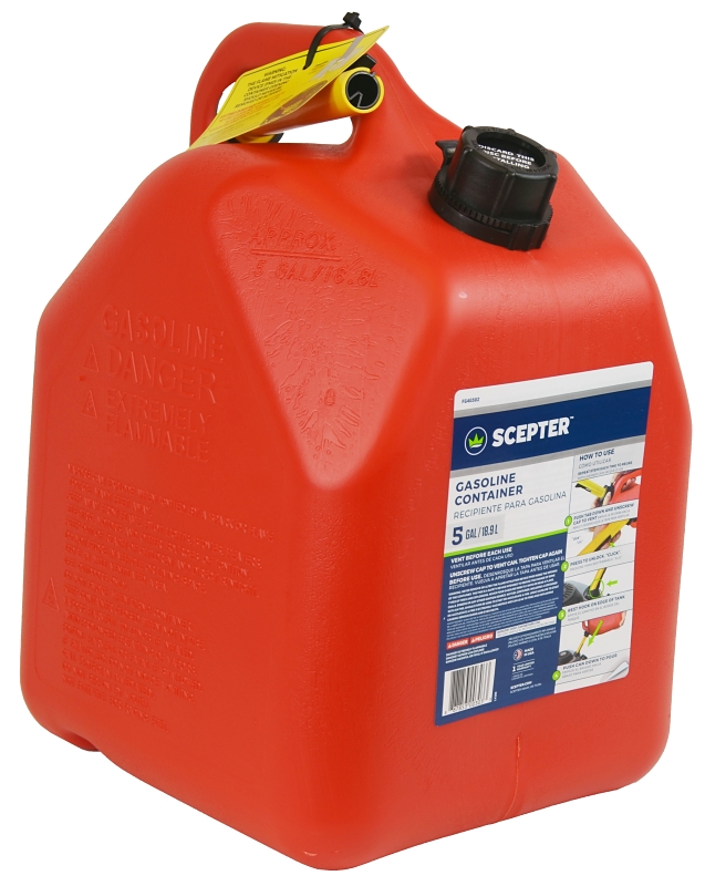 Scepter FG4G511 Flo n' go Gas Can, 5 gal Capacity, Polypropylene