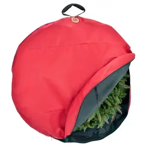 Treekeeper SB-10154-XCP12 Wreath Storage Cover, 30 in, 30 in Capacity, Polyester, Red - pack of 12