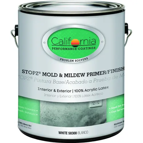 FixALL F58300-1 Primer, 400 to 450 sq-ft/gal Coverage Area, White, 1 gal