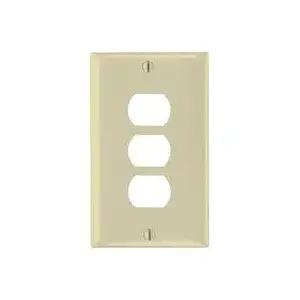 Legrand K3I Legrand Wallplate, Standard-Size, 4-1/2 in L, 2-3/4 in W, 1-Gang, Thermoset Ivory