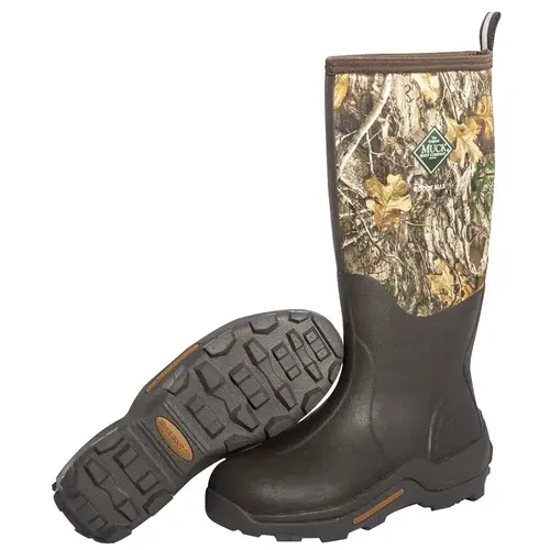Woody Max Series Hunting Boots, 8, Brown/Realtree Edge Camo Pair Woody Max Series Hunting Boots, 8, Brown/Realtree Edge Camo Pair