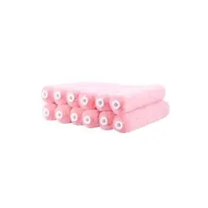 RollerLite 6AP050-12 All Purpose Mini Roller Cover, 1/2 in Thick Nap, 6 in L, Polyester Cover, Pink - pack of 12