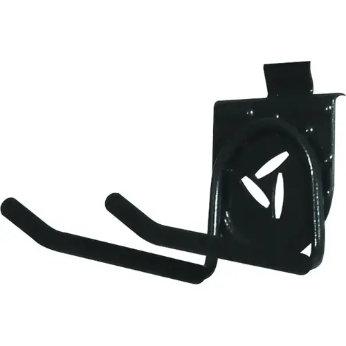 Twin Hook, 25 lb, Steel, Granite, Powder-Coated