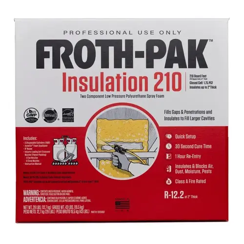 Froth-Pak Foam Sealant Kit, 30 s Functional Cure, 240 deg F Froth-Pak Foam Sealant Kit, 30 s Functional Cure, 240 deg F