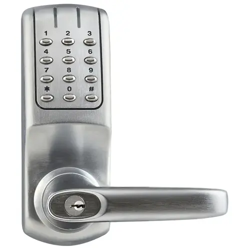 CL5000 Electronic Access Keypad Entry Lever - Satin Stainless Steel