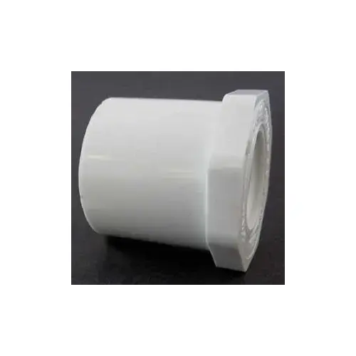 Reducing Bushing, 2 x 1 in, Spigot x FPT, White, SCH 40 Schedule, 150 psi Pressure Reducing Bushing, 2 x 1 in, Spigot x FPT, White, SCH 40 Schedule, 150 psi Pressure