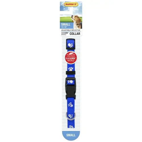 39241 Reflective Dog Collar, 10 to 16 in L Collar, 5/8 in W Collar, Nylon, Assorted - pack of 72