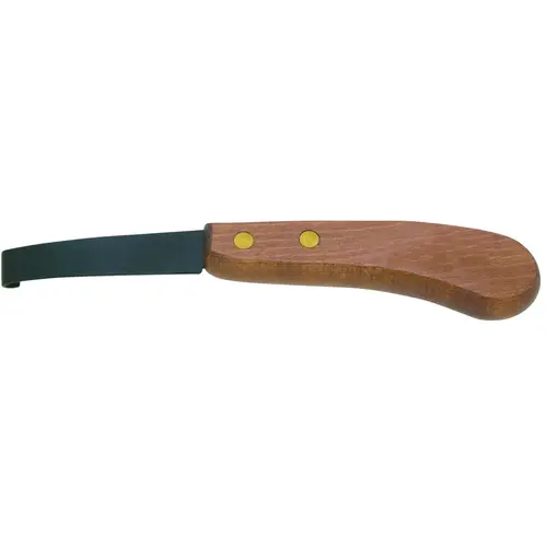 Hoof Knife, Wide Blade, Stainless Steel Blade, Hardwood Handle, Comfortable-Grip Handle Hoof Knife, Wide Blade, Stainless Steel Blade, Hardwood Handle, Comfortable-Grip Handle
