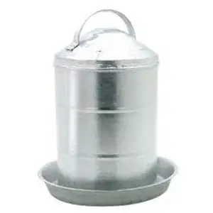 Millside Industries 2G Double-Wall Poultry Fountain, 2 gal Capacity, Steel