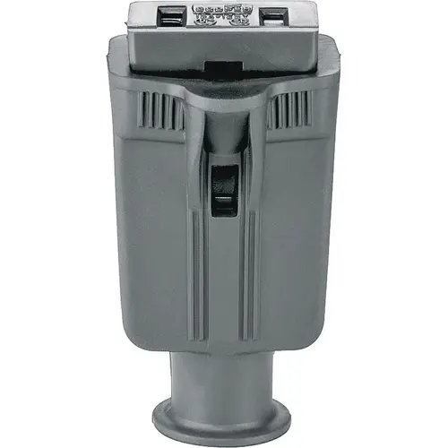 Electrical Connector, 2 -Pole, 15 A, 125 V, Connector, NEMA: NEMA 1-15, Black