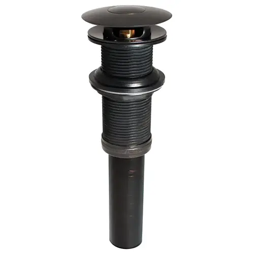 Pushbutton Sink Drain, 1-1/4 in Connection, Brass, Bronze Pushbutton Sink Drain, 1-1/4 in Connection, Brass, Bronze
