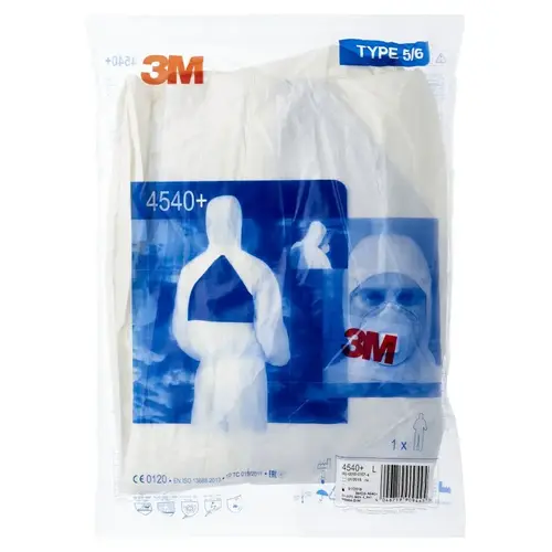 Protective Coveralls, XL, Fits to Chest Size: 43 to 45 in, Microporous PE Laminate, White Protective Coveralls, XL, Fits to Chest Size: 43 to 45 in, Microporous PE Laminate, White