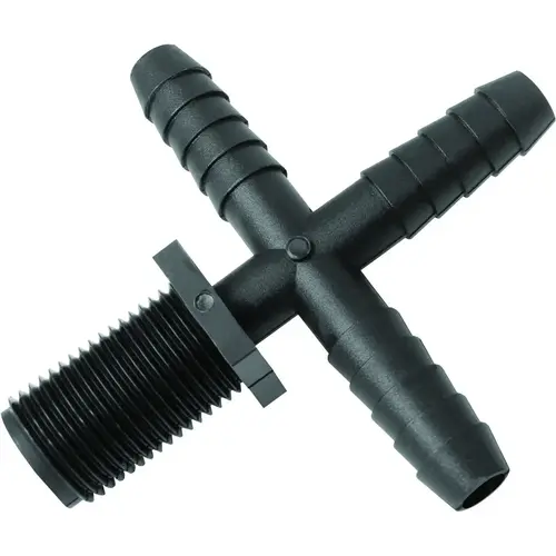 Hose to Pipe Cross, Nozzle, Polypropylene, For: Center of Boom Sections as a Main Feed Line