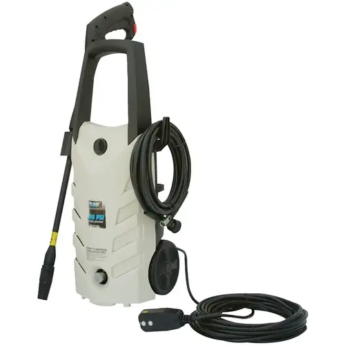 Pressure Washer, 12 A, 120 V, 1600 psi Operating, 1.6 gpm, 20 ft L Hose Pressure Washer, 12 A, 120 V, 1600 psi Operating, 1.6 gpm, 20 ft L Hose