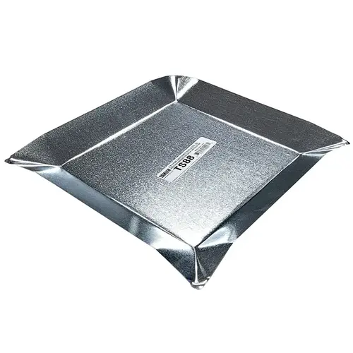 Formed Termite Shield, 8 in L, 8 in W, Steel, Galvanized