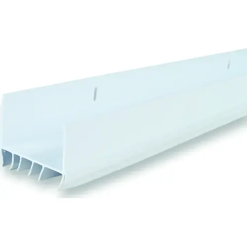 Door Bottom, 36 in L, Vinyl White Door Bottom, 36 in L, Vinyl White