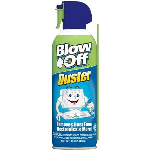 Air Duster, 10 oz Can, Gas, Slight Ether - pack of 12