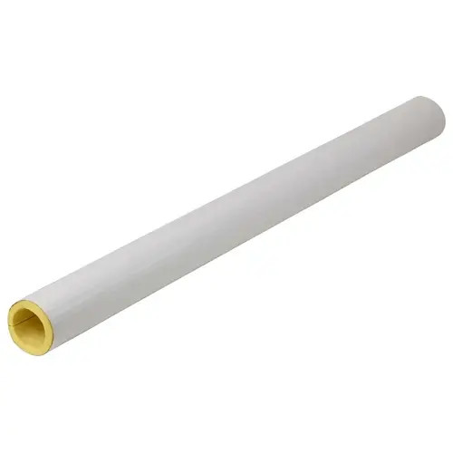 F14X Tubular Pipe Cover, 3 ft L, Fiberglass, White, 1-1/2 in Pipe