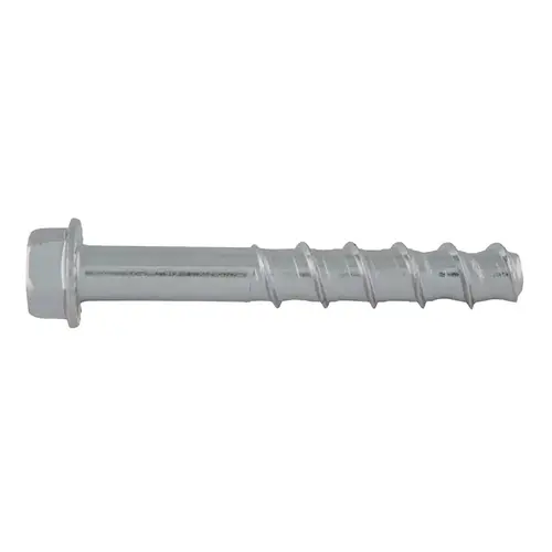 Screw-Bolt+ Screw Anchor, 1/2 in Dia, 4 in L, Carbon Steel, Zinc - pack of 50
