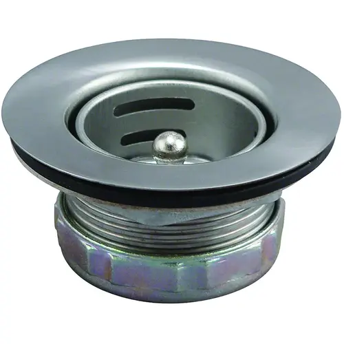 Basket Strainer Assembly, 2-7/8 in Dia, Stainless Steel, 1-3/4 in Mesh Basket Strainer Assembly, 2-7/8 in Dia, Stainless Steel, 1-3/4 in Mesh