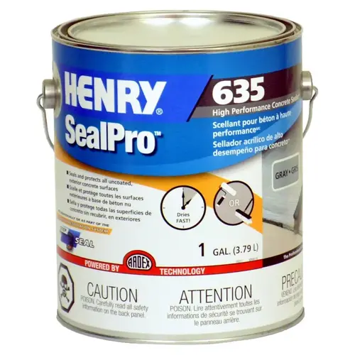 635 SealPro Concrete Sealant, Liquid, Gray