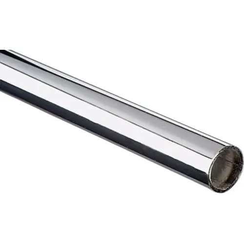 KV 750 Round Closet Rod, 1-5/32 in ID x 1-5/16 in OD Dia, 72 in L, Steel, Chrome KV 750 Round Closet Rod, 1-5/32 in ID x 1-5/16 in OD Dia, 72 in L, Steel, Chrome