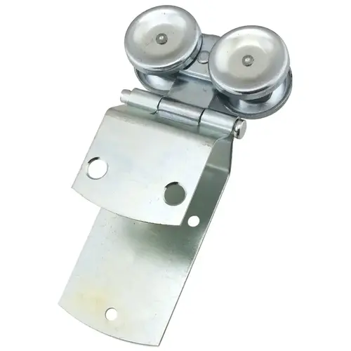Dual Axis Box Rail Hanger, 2-Roller, 450 lb Zinc Pair