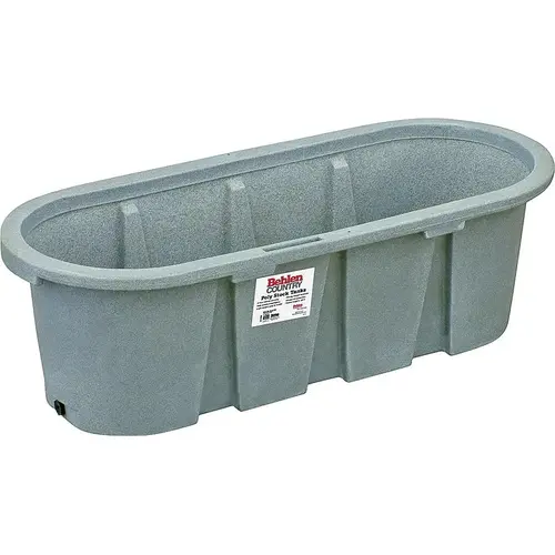 Farm Stock Tank, Round, 150 gal Capacity, Polyurethane, Granite Tan
