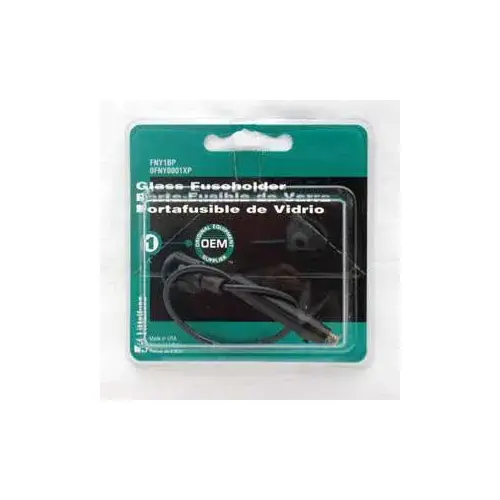 Fuse Holder, Black/Clear