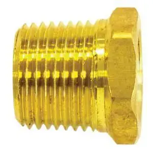 TOPRING 88.4030 88.403 Pipe Reducing Bushing, 3/8 x 1/4 in, MNPT x FNPT, Brass
