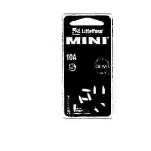 Littelfuse, Inc 0MIN020.VP Mini Automotive Fuse, Blade, Fast Acting Fuse, 32 VAC/VDC, 20 A, 1000 A Interrupt Yellow - pack of 5