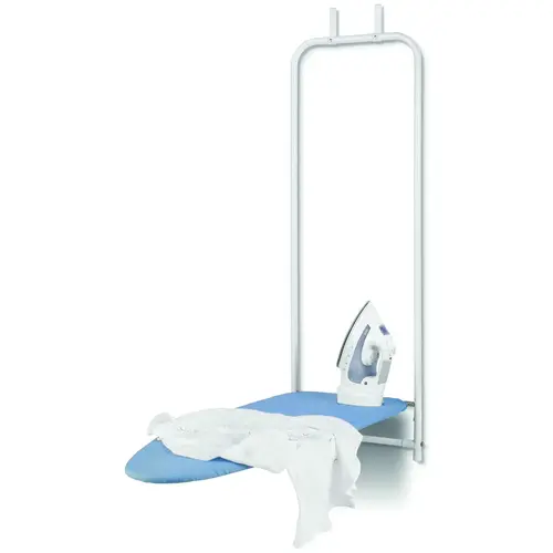 Ironing Board, 42 in L x 14 in W Board, Blue/White Board Ironing Board, 42 in L x 14 in W Board, Blue/White Board