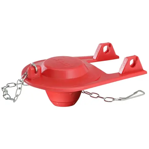Toilet Flapper, Rubber, Red